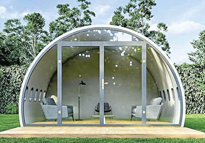 بأحجام مختلفة.. شركة تقوم بتحويل هياكل الطائرات القديمة إلى كبسولات اجتماعات كبسولات من الطائرات