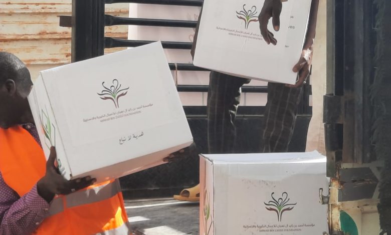 مؤسسة احمد بن زايد تدعم الاسر المتعففه وبعض الفئات بالسودان في رمضان IMG 20220418 WA0001