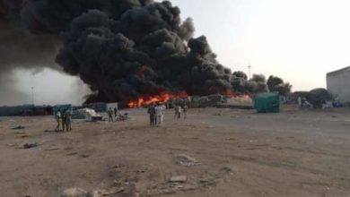 عدم السيطرة على الحريق.. تطورات في حرائق المستودعات ببورتسودان IMG 20220525 WA0004