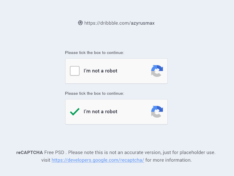 أنا لست روبوتاً.. قريباً الاستغناء عن التحقق التلقائي recaptcha ui template f44