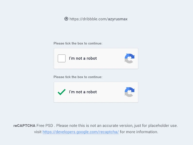 recaptcha ui template f44