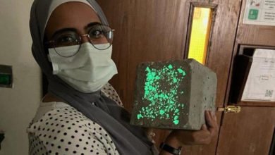طالبات مصريات يبتكرن خرسانة ذاتية الإنارة طالبات مصريات يبتكرن خرسانة ذاتية الإنارة