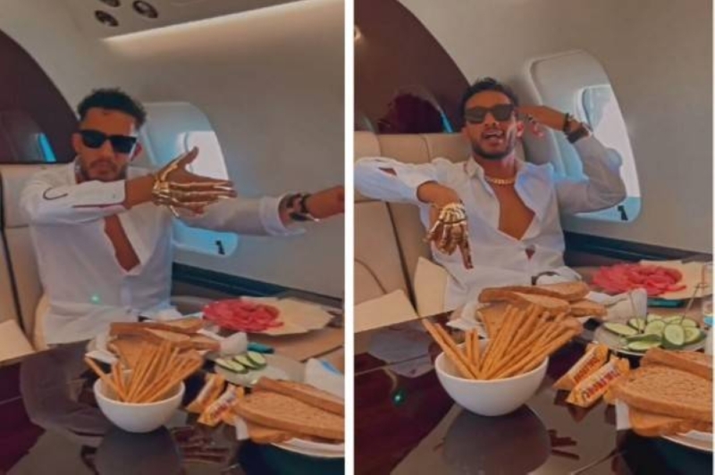شاهد: محمد رمضان يرتدي كفاً من الذهب أثناء توجهه إلى إسطنبول.. ويعلق:"رايح أولع تركيا" تنزيل 3