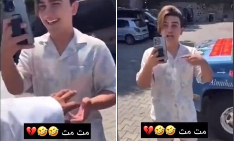 رد فعل غريب لحظة التصوير.. إهانة شاب"خليجي"، لمشهور سناب شات الإيراني شهاب خليجي