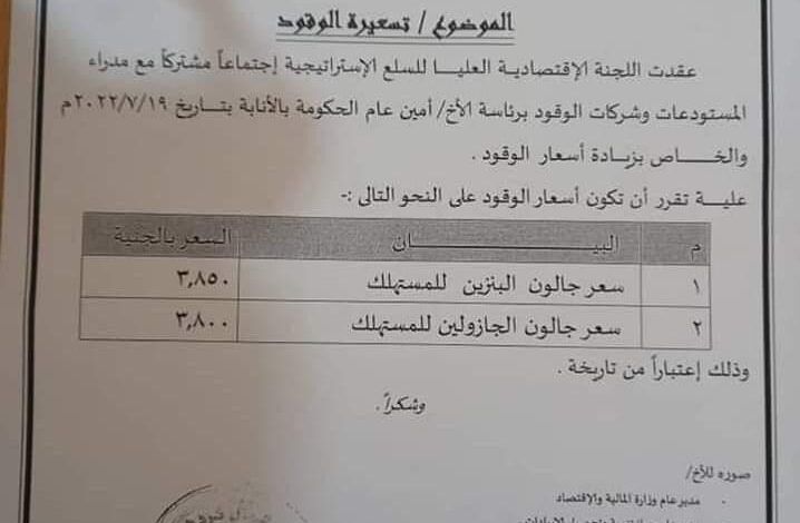 بالصورة..سعر جالون البنزين..زيادة في أسعار الوقود في السودان زيادة اسعار الوقود