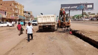 فتح مسار مروري في سوق الكلاكلة