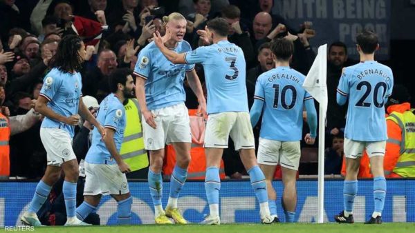 هالاند يستعد لمواجهة آرسنال