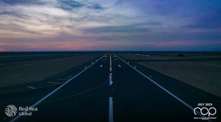 مشروع مطار البحر الأحمر الدولي ..صور ترصد تطورات أعمال الإنشاء .. يتسع لـ 900 مسافر في الساعة مطار البحر الاحمر