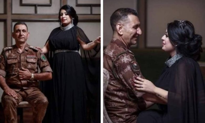 ظهر بشكل رومانسي رفقة زوجته.. شاهد: طريقة احتفال ضابط عراقي بترقيته الجديدة تحيله إلى التقاعد والتحقيق تنزيل 31