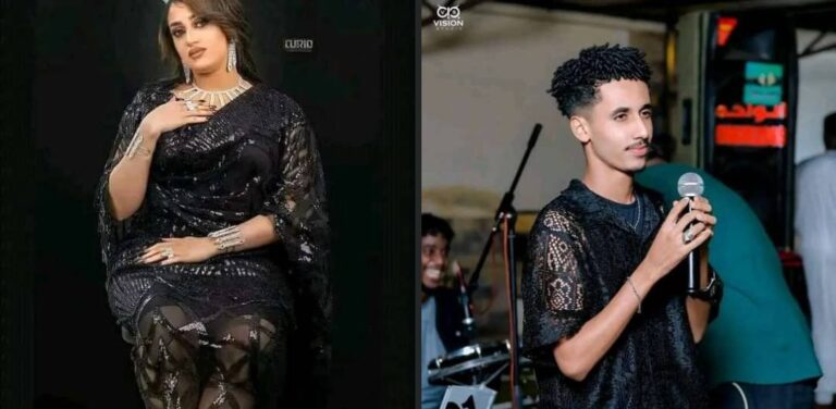 شاهد بالصورة.. رواد مواقع التواصل بالسودان يسخرون من مطرب شاب ويزعمون أن “التشيرت” الذي ظهر به في إحدى حفلاته تم تفصيله من “ثوب” الراقصة آية أفرو “الشفاف” 395977088 335746835744930 3947350109791184455 n 768x376 1