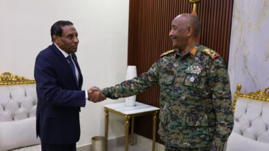 كامل ادريس والبرهان - البرهان يلتقي كامل إدريس