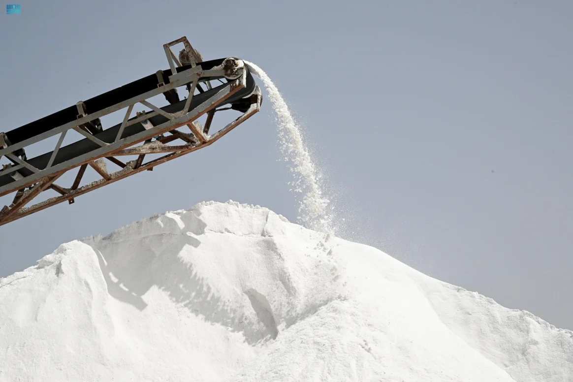 السعودية تنتج ذهباً أبيض بـ3.7 مليار ريال انتاج الملح