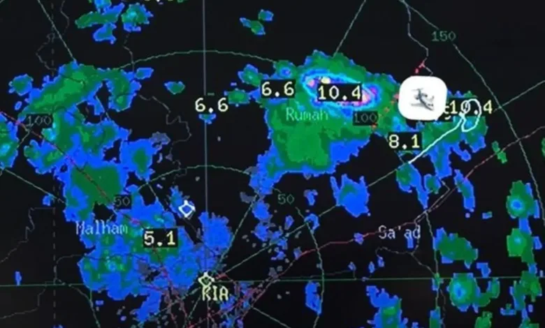 نجاح أول تجربة لاستمطار السحب صيفًا بالرياض استمطار السحب في الرياض
