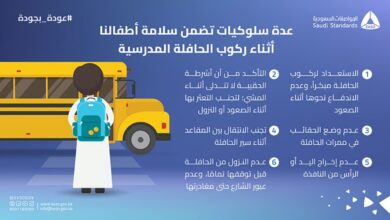 باص مدرسة - المواصفات السعودية: التزام الأبناء بهذه التعليمات يقيهم المخاطر