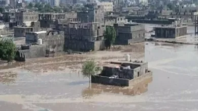 كارثة السيول في عدن