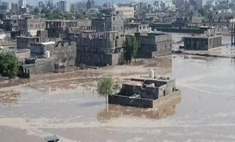 كارثة السيول في عدن