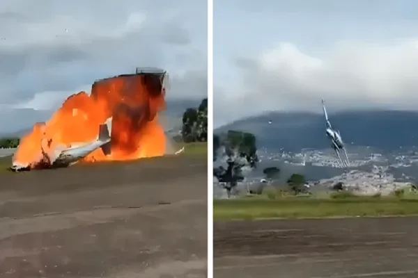 الطائرة المتحطمة