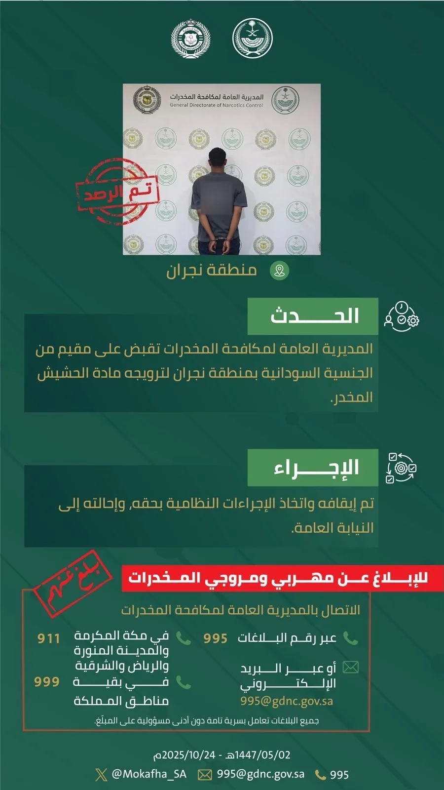 مكافحة المخدرات