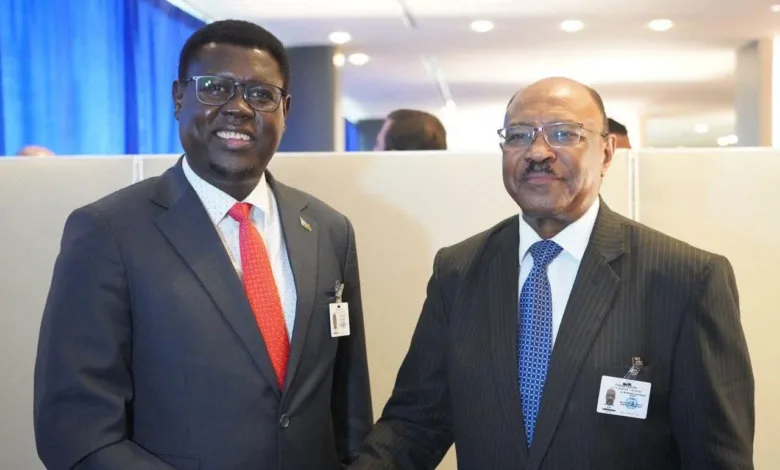 وزير خارجية جنوب السودان يصل بورتسودان ماندي سيمايا