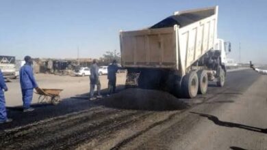 IMG 20251112 WA0003 - الطرق والجسور تبدأ صيانة طريق الأبيض – تندلتي بعد توقف ثلاث سنوات