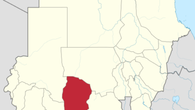 West Kurdufan in Sudan claims hatched.svg - غرب كردفان تعلن التعبئة والاستنفار دعماً للقوات المسلحة