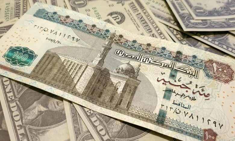 الجنيه المصري يتراجع والدولار يسجل مستويات قياسية جديدة الجنيه المصري