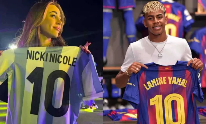 بعد شائعات الخيانة.. نجم برشلونة لامين يامال يكشف سبب انفصاله عن نيكي نيكول لامين يامال نيكي