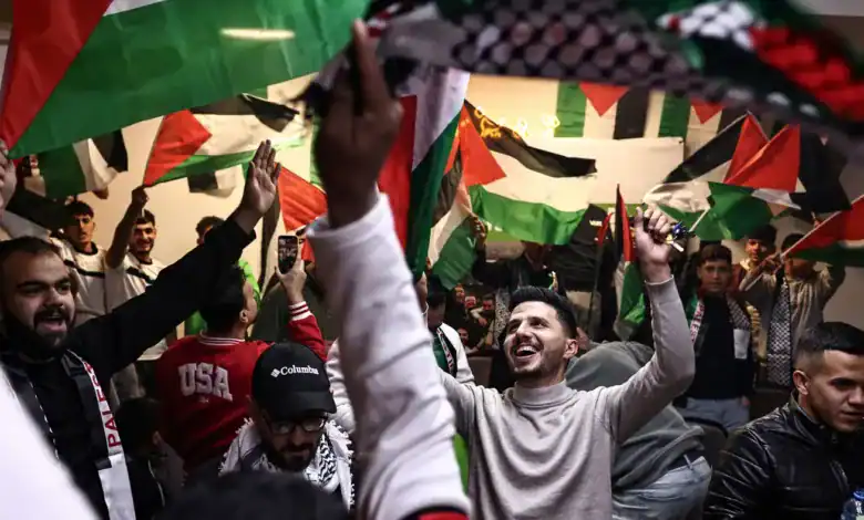 من قلب غزة.. فرحة تاريخية بتأهل منتخب فلسطين إلى ربع نهائي كأس العرب احتفالات غزة