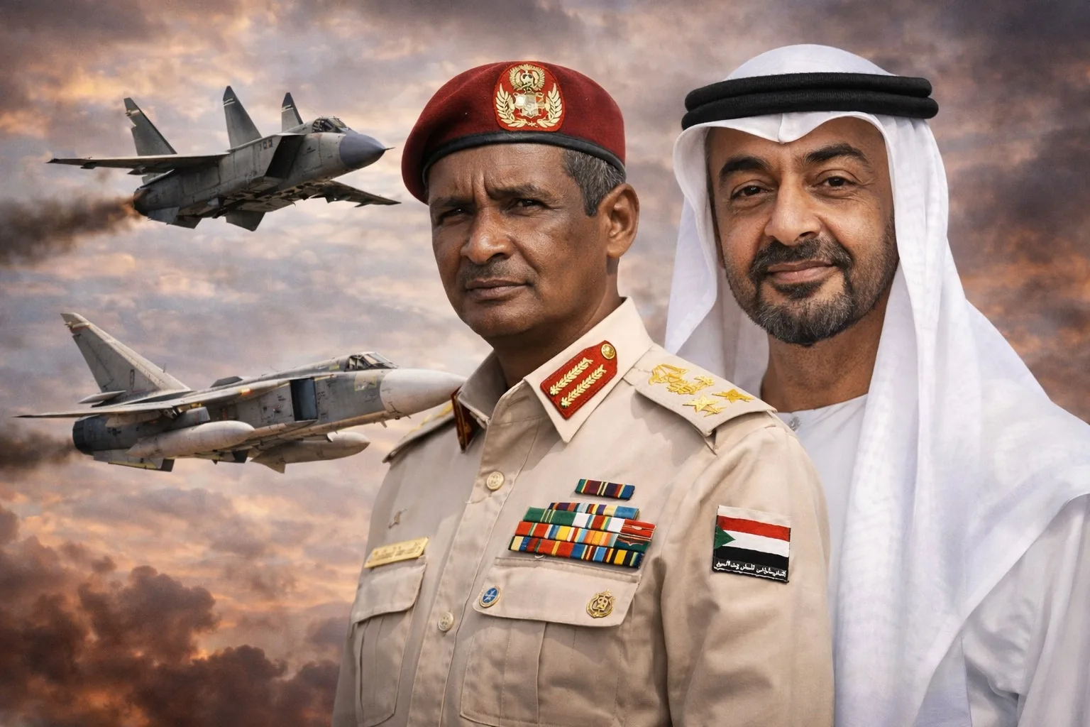 الدعم السريع يحصل على طائرات حربية ميغ-25 وسوخوي سو-24 حميدتي ومحمد بن زايد