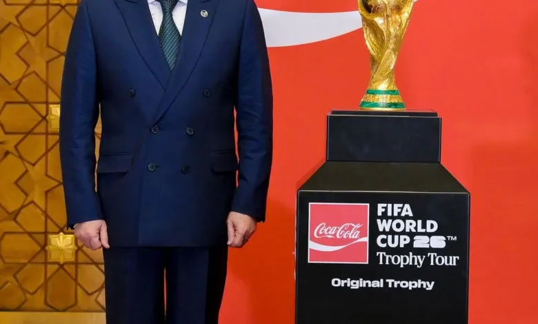 174311 الرئيس السيسى يستقبل وفد فيفا فى إطار الجولة الترويجية لكأس العالم 1