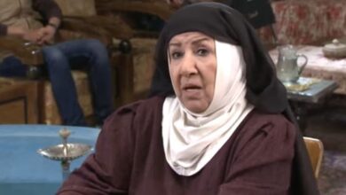 الفنانة أم زكي من مسلسل باب الحارة