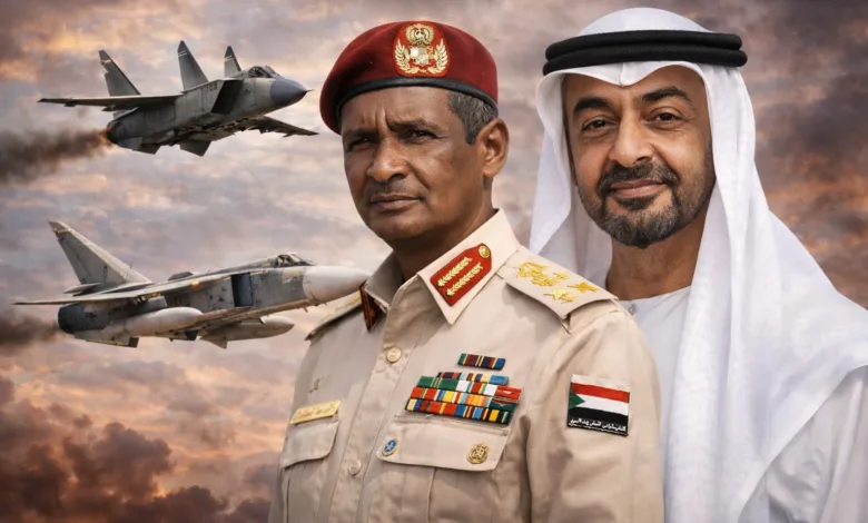 الدعم السريع يحصل على طائرات حربية ميغ-25 وسوخوي سو-24 حميدتي ومحمد بن زايد