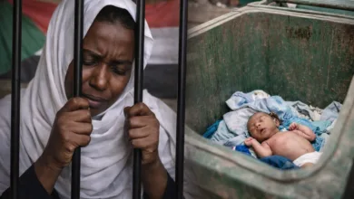 مصر تسجن سودانية 15 سنة بسبب طفلها سودانية رضيعها