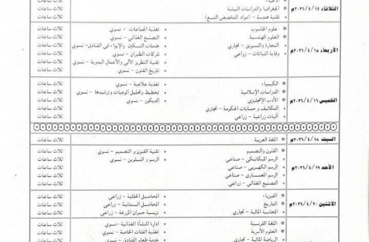 رسميًا.. إعلان جدول امتحانات الشهادة الثانوية 2026 في السودان جدول امتحانات الشهادة الثانوية السودانية 2026