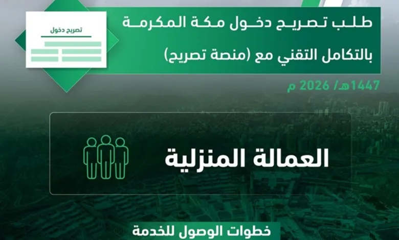 تصريح دخول مكة