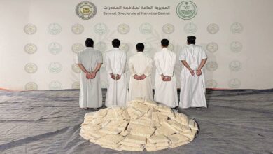 صورة توضيحية لضبط أقراص أمفيتامين مهربة