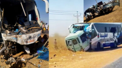 حادث مروري على طريق الخرطوم مدني قرب الهلالية