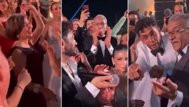 زغرودة سيد رجب لتامر حسني تُشعل حفل زفاف نجله ومقاطع تجتاح السوشيال ميديا زفاف نجل الفنان سيد رجب