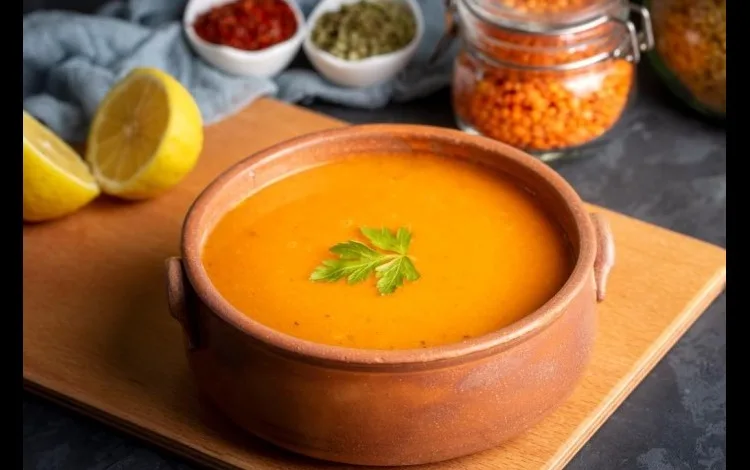 شوربة العدس على الطريقة المنزلية شوربة العدس