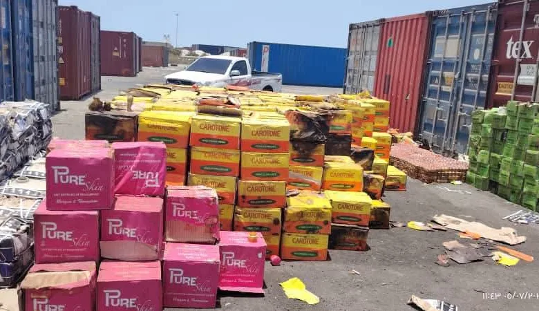 الجمارك تضبط أكبر شحنة مستحضرات تجميل محظورة ببورتسودان FB IMG 1783354992747