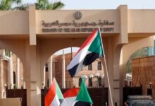 بدء إعمار محيط السفارة المصرية بالخرطوم السفارة المصرية بالسودان
