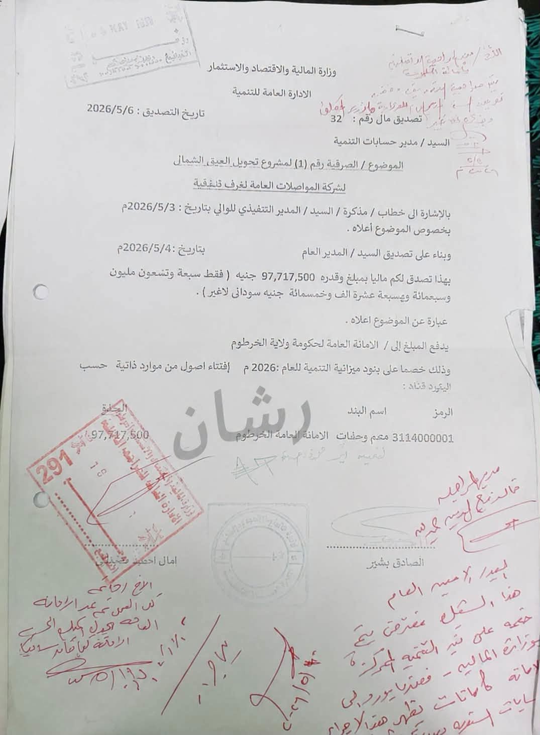 رشان أوشي: في الخرطوم ..غرف فندقية بمال التنمية ! شقق الخرطوم