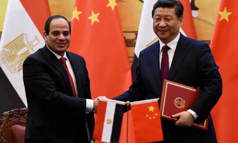 صورة رمزية للعلاقات بين مصر والصين