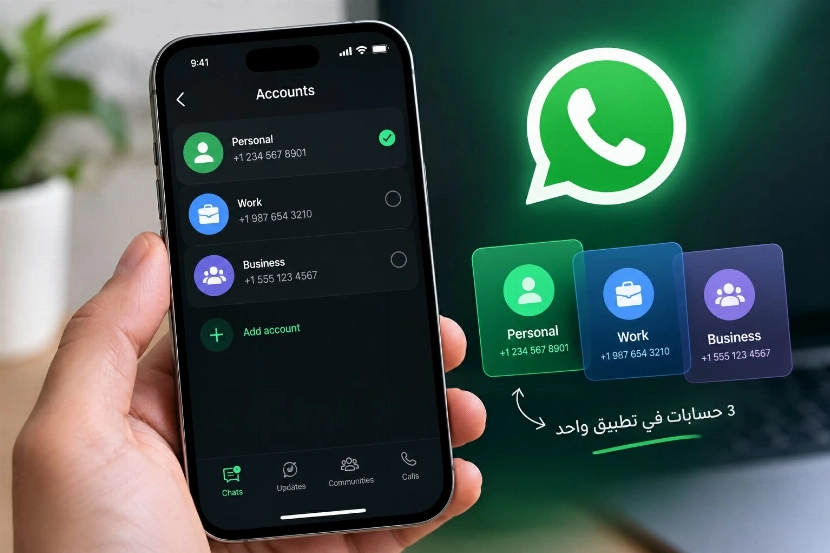 3 حسابات في واتساب على آيفون .. ميزة جديدة بدأت في الظهور واتساب آيفون