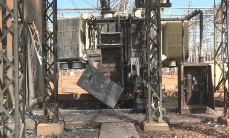 7 محطات في 5 ولايات.. خريطة لهجمات الدعم السريع على كهرباء السودان خلال أسبوع دمار محطة كهرباء المرخيات - 7 محطات في 5 ولايات.. خريطة لهجمات الدعم السريع على كهرباء السودان خلال أسبوع