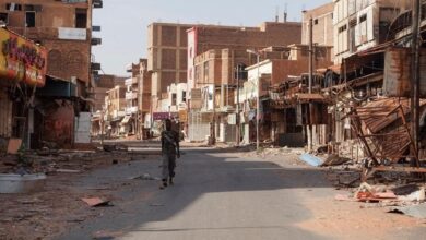 منازل متضررة من الحرب في السودان